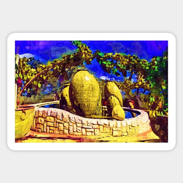 Fountain Of Urns Sticker by KirtTisdale